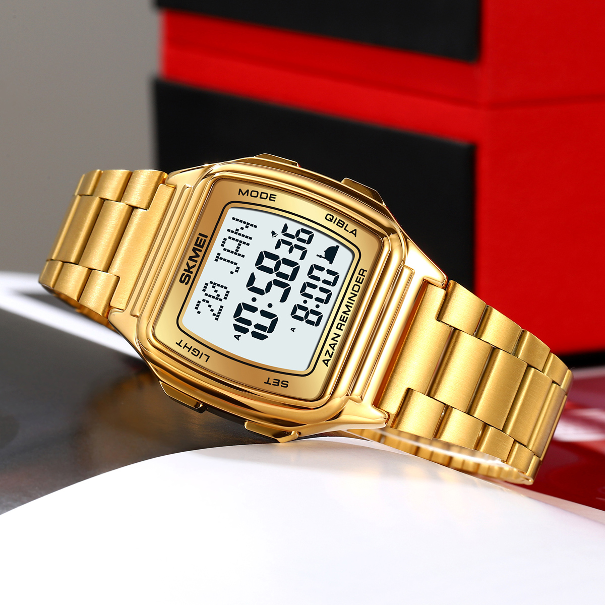 SKMEI 2240 Bookmark Qibla Direction Compass Watch