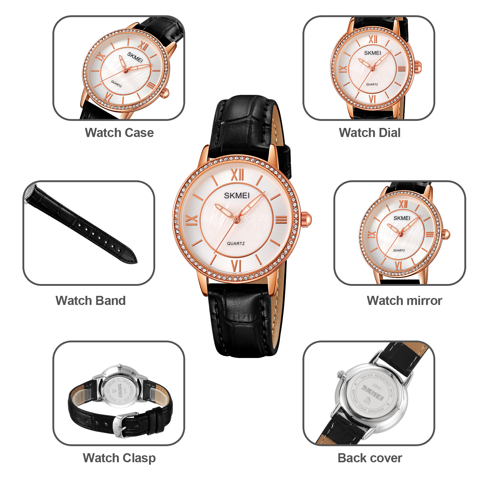 skmei 2253 Minimalist design women watch