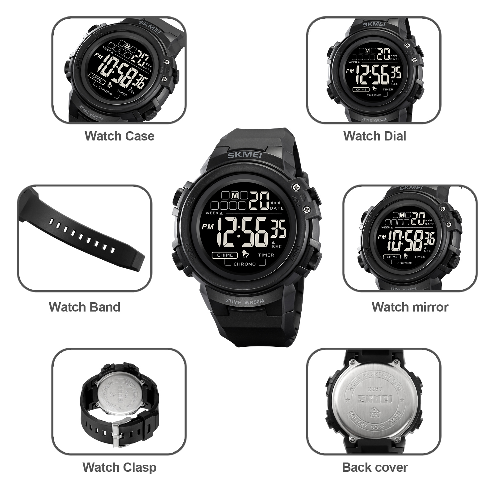 SKMEI 2260 Electronic Watches
