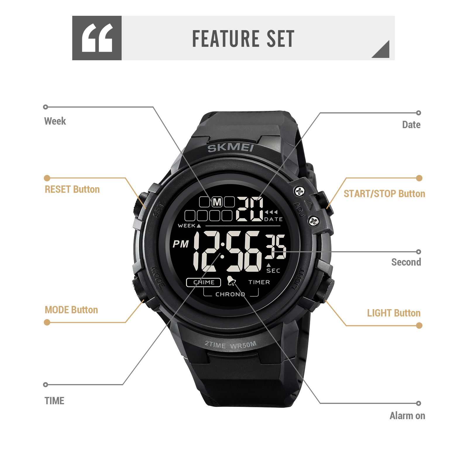 SKMEI 2260 Electronic Watches