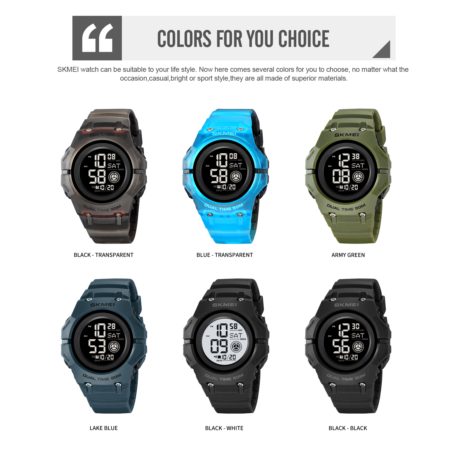 2261 skmei sports watches