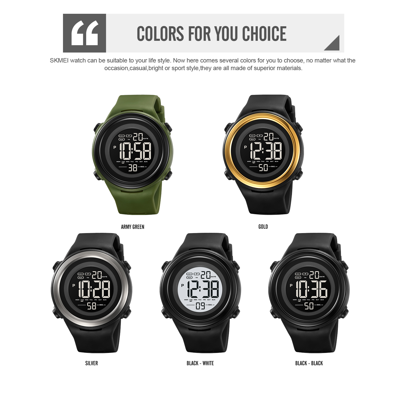 2265 skmei out door digital watch