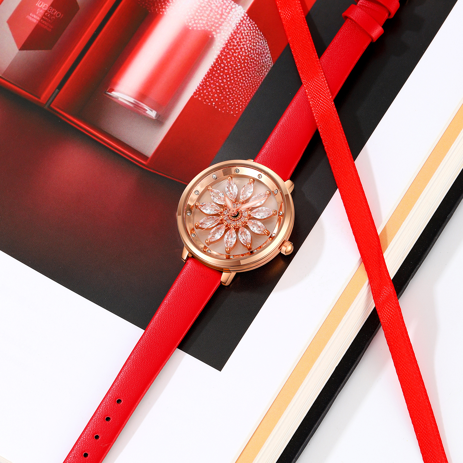 skmei 2268 fashion flower women wristwatch