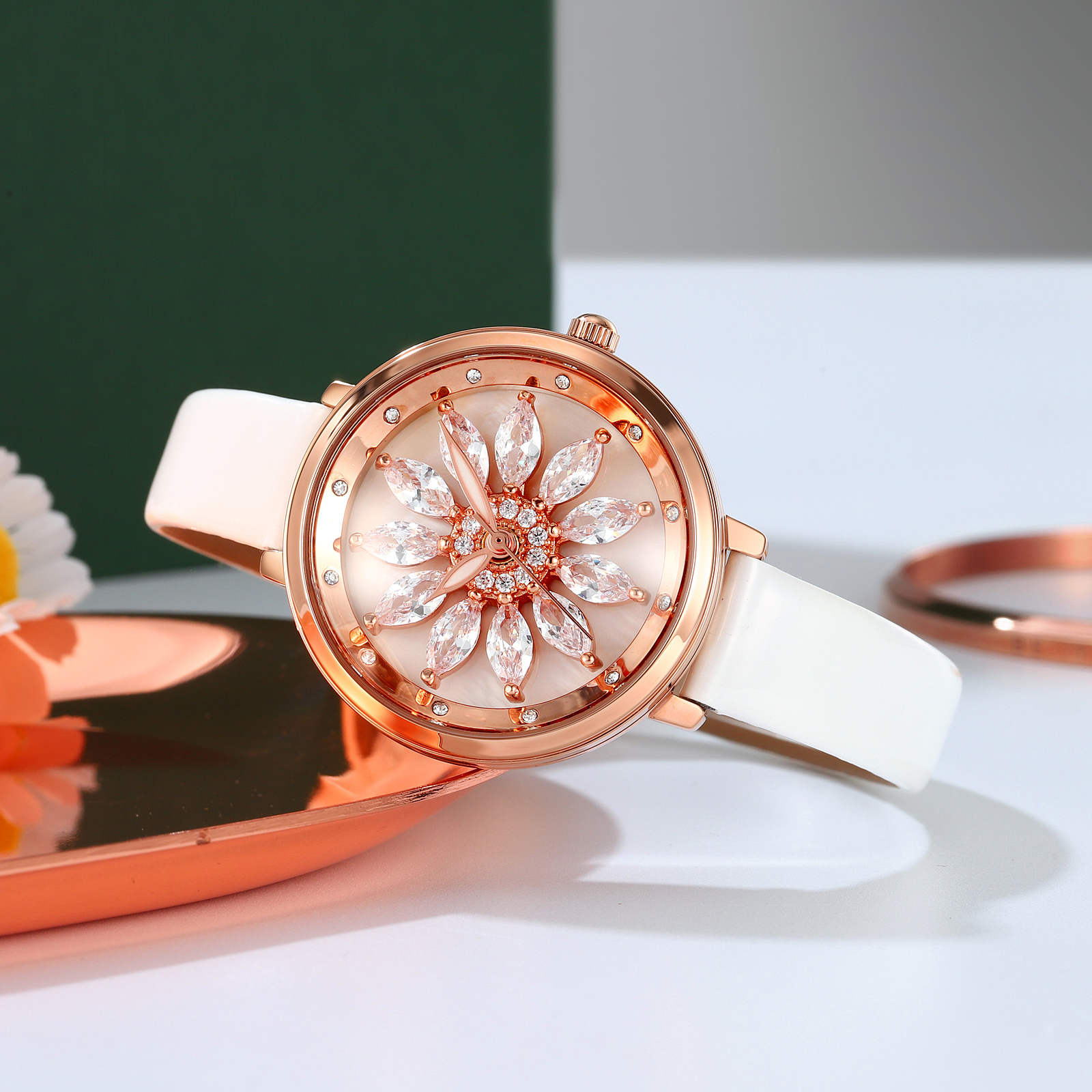 skmei 2268 fashion flower women wristwatch