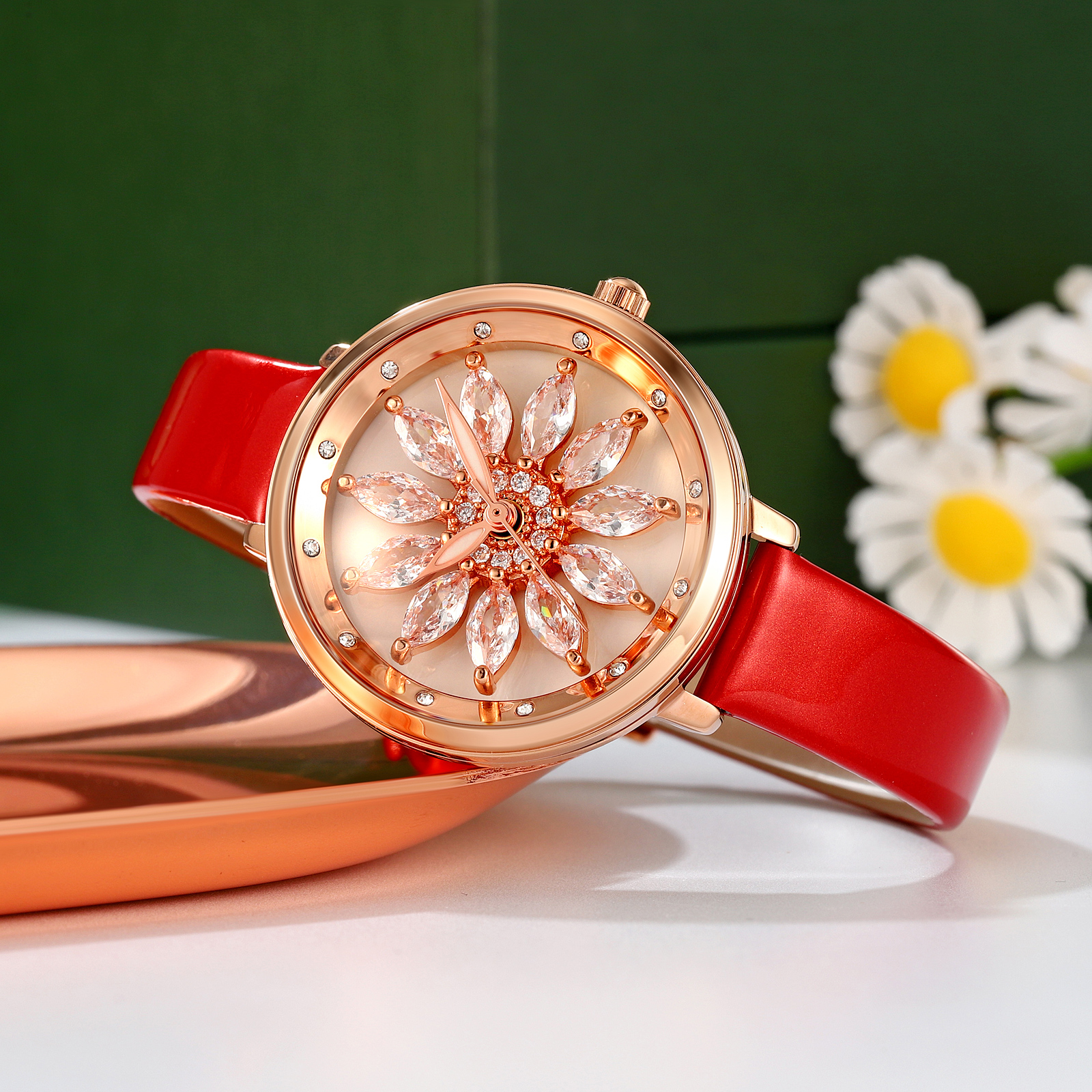 skmei 2268 fashion flower women wristwatch