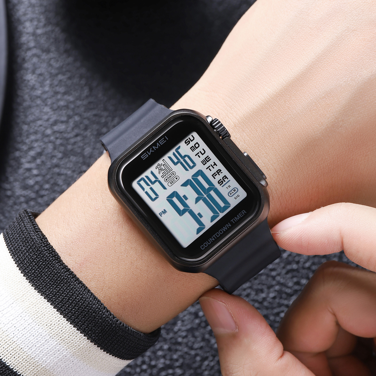 Skmei 2269 Electronic Sports Countdown Alarm Watches