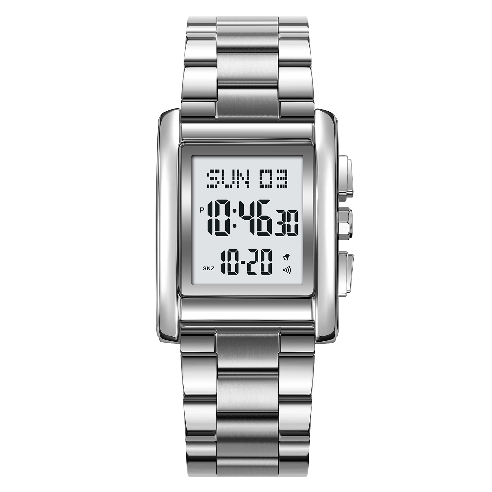 Stainless steel case digital watch online