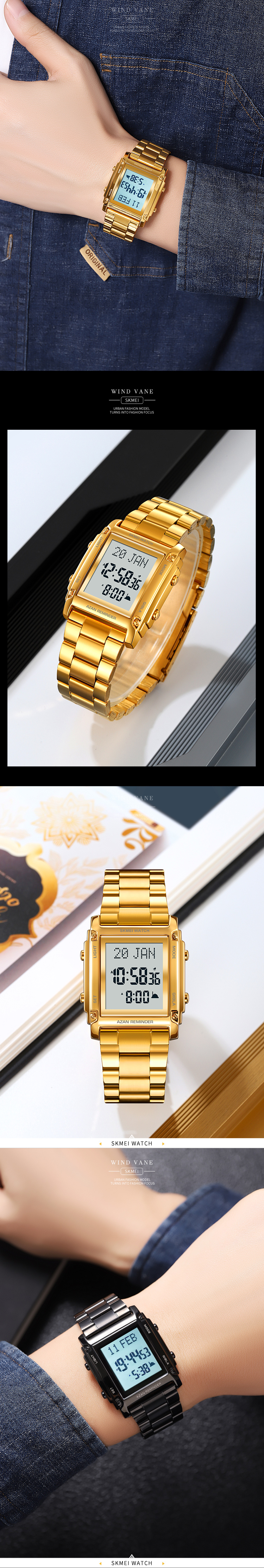 SKMEI 2277 Azan Muslim Watch Urbanglam Scents