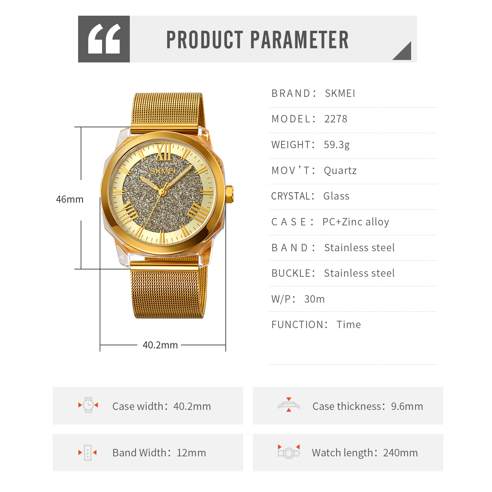 SKMEI 2278 MEN WATCHES