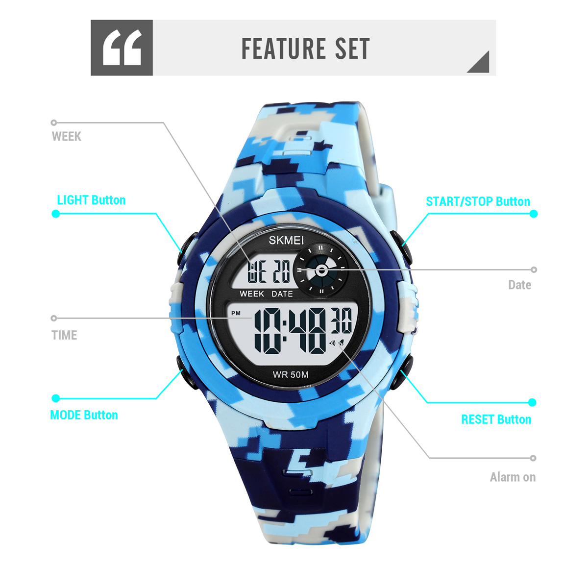 SKMEI 2280 Fancy Wrist Watches Waterproof Gift Kids