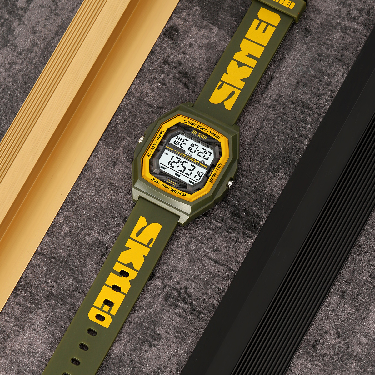 SKMEI 2282 Colorful Digital Watch for Teenager Sport Style 