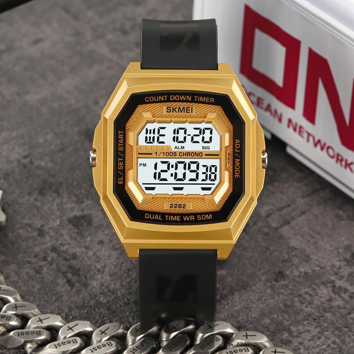 SKMEI 2282 Colorful Digital Watch for Teenager Sport Style 