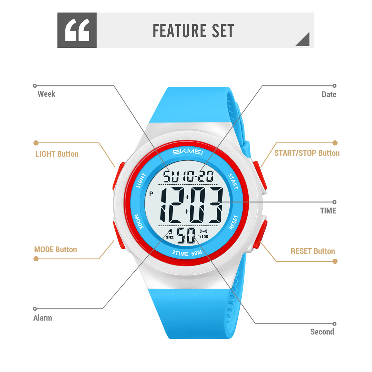 Skmei 2286 Friendship Brand Children Digital Watch