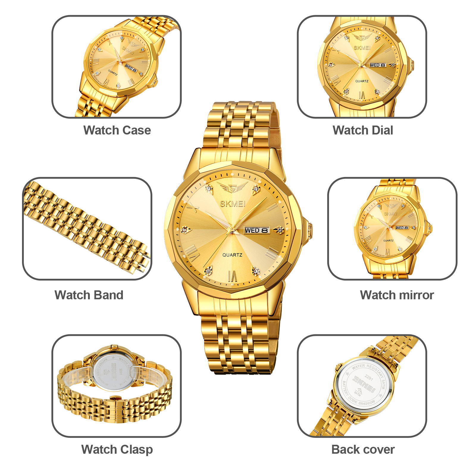 skmei 2291 fashion quartz watches