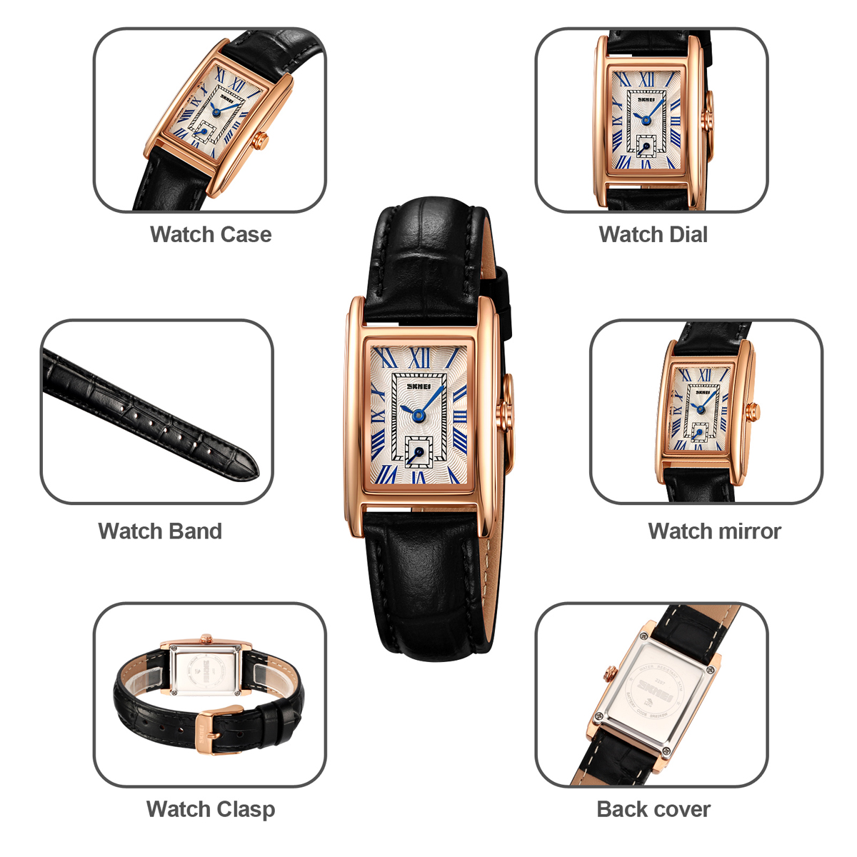 SKMEI 2297 Wholesale Leather Quartz Watch for Woman