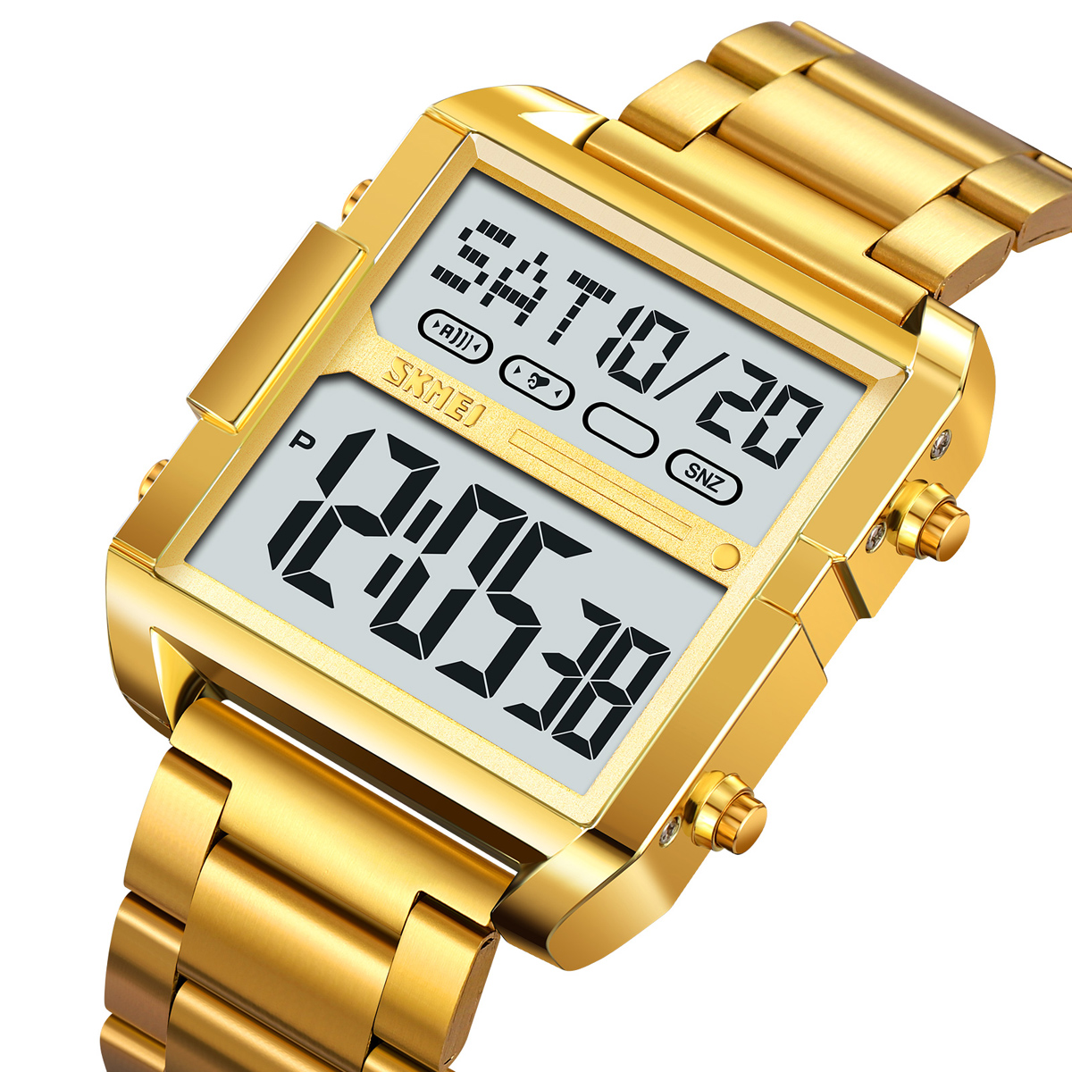 SKMEI 2299 Stainless Steel Multifunctional Outdoor Business Watches