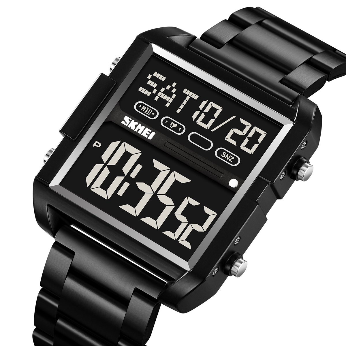 SKMEI 2299 Stainless Steel Multifunctional Outdoor Business Watches