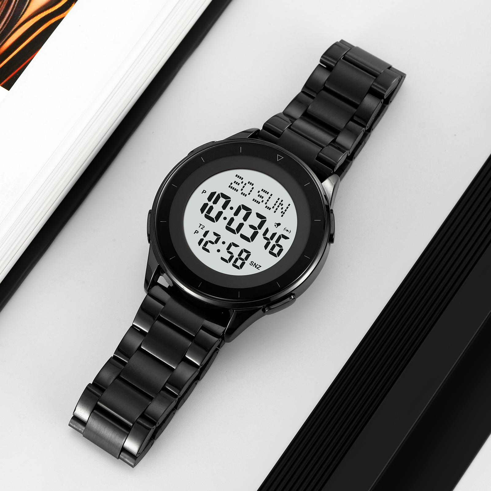 SKMEI 2032 Men Wrist Watches Waterproof Stainless Steel Digital Watch