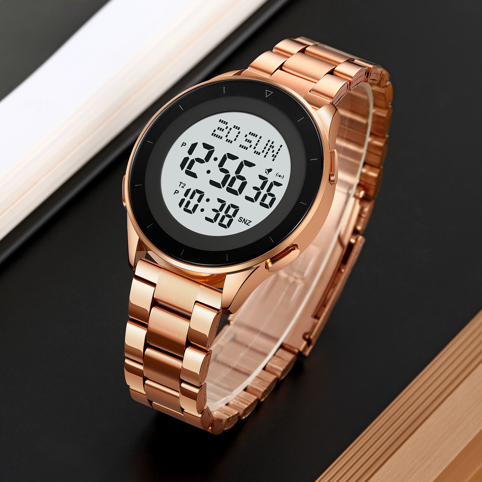 SKMEI 2032 Men Wrist Watches Waterproof Stainless Steel Digital Watch