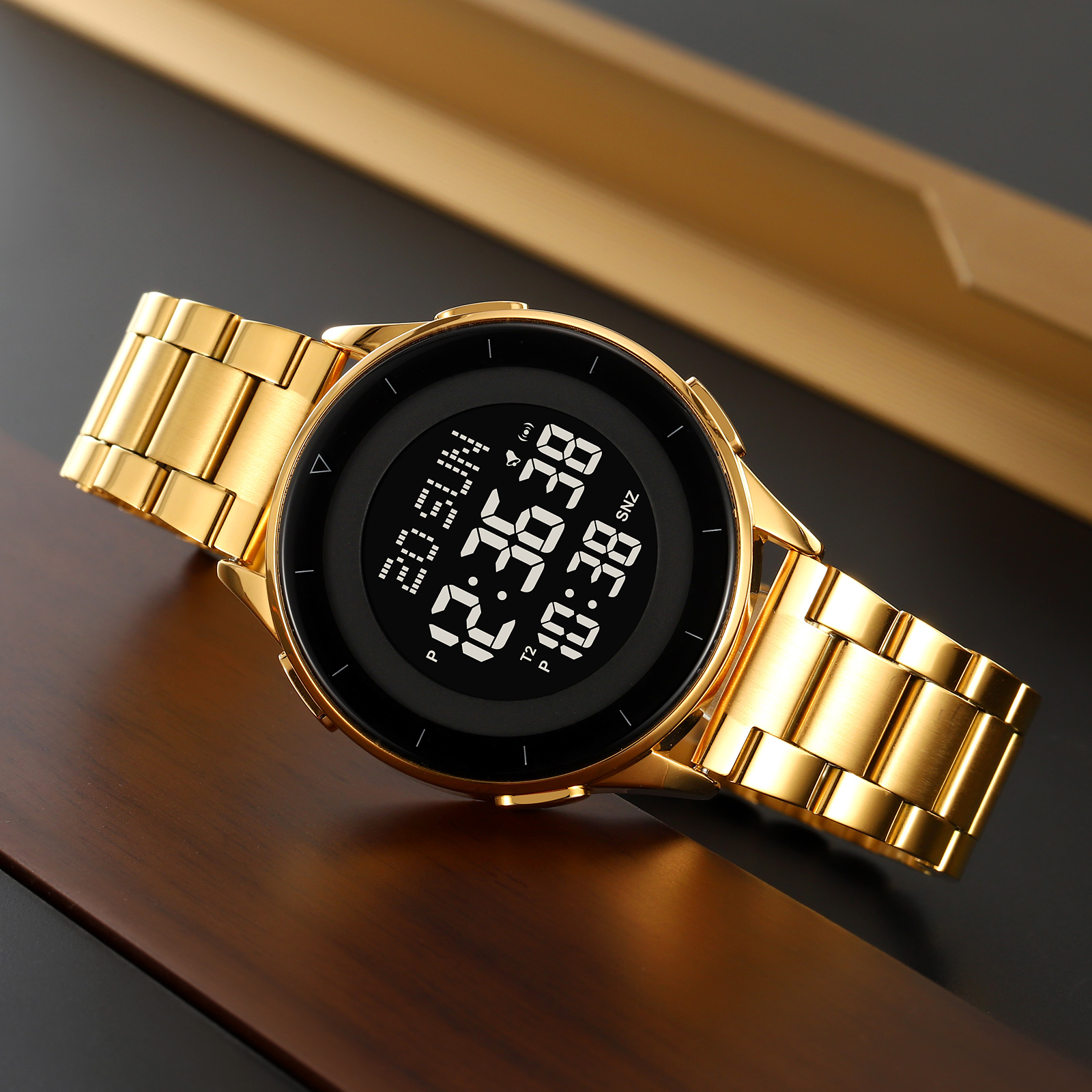 SKMEI 2032 Men Wrist Watches Waterproof Stainless Steel Digital Watch