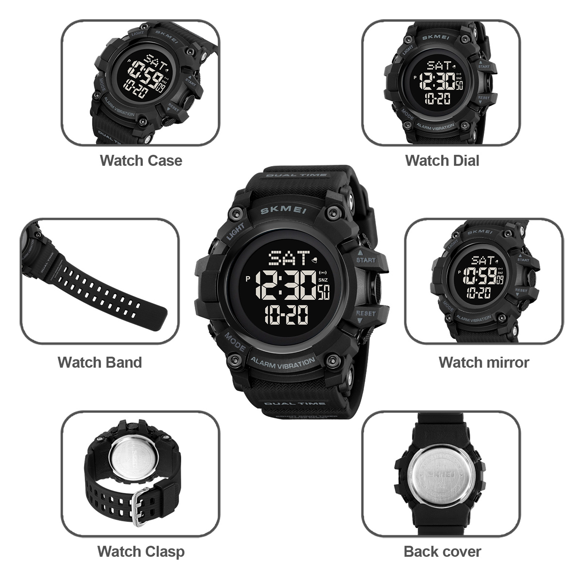 SKMEI 2313 Vibrating alarm watch