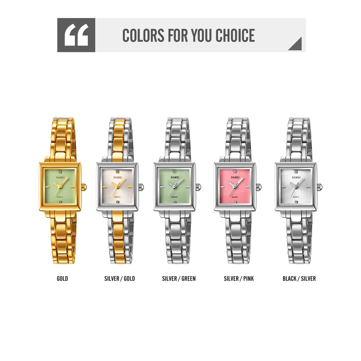 SKMEI 2315 Luxury Square Watch for Woman 