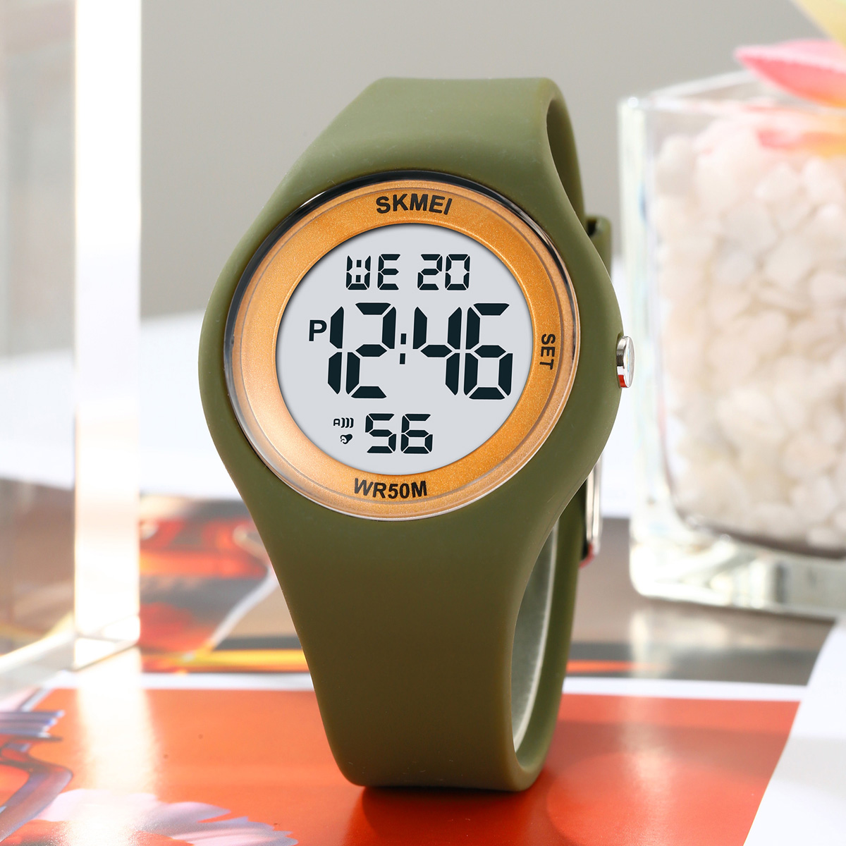 SKMEI 2317 Beautiful Guangzhou Girls Digital Watch Original Silicone Strap
