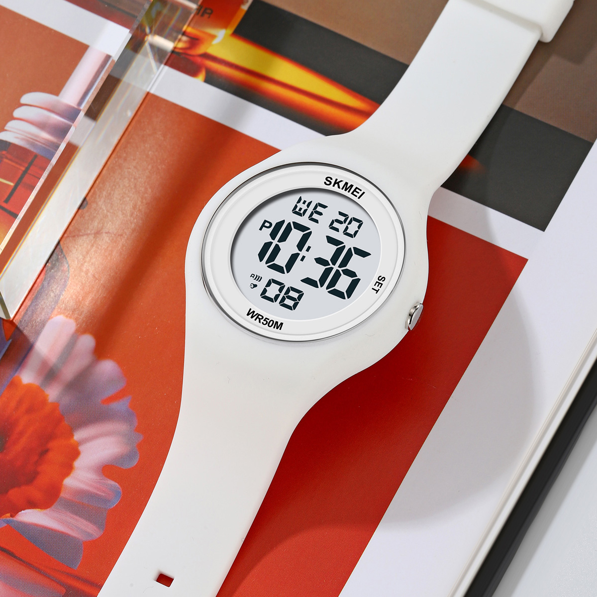 SKMEI 2317 Beautiful Guangzhou Girls Digital Watch Original Silicone Strap