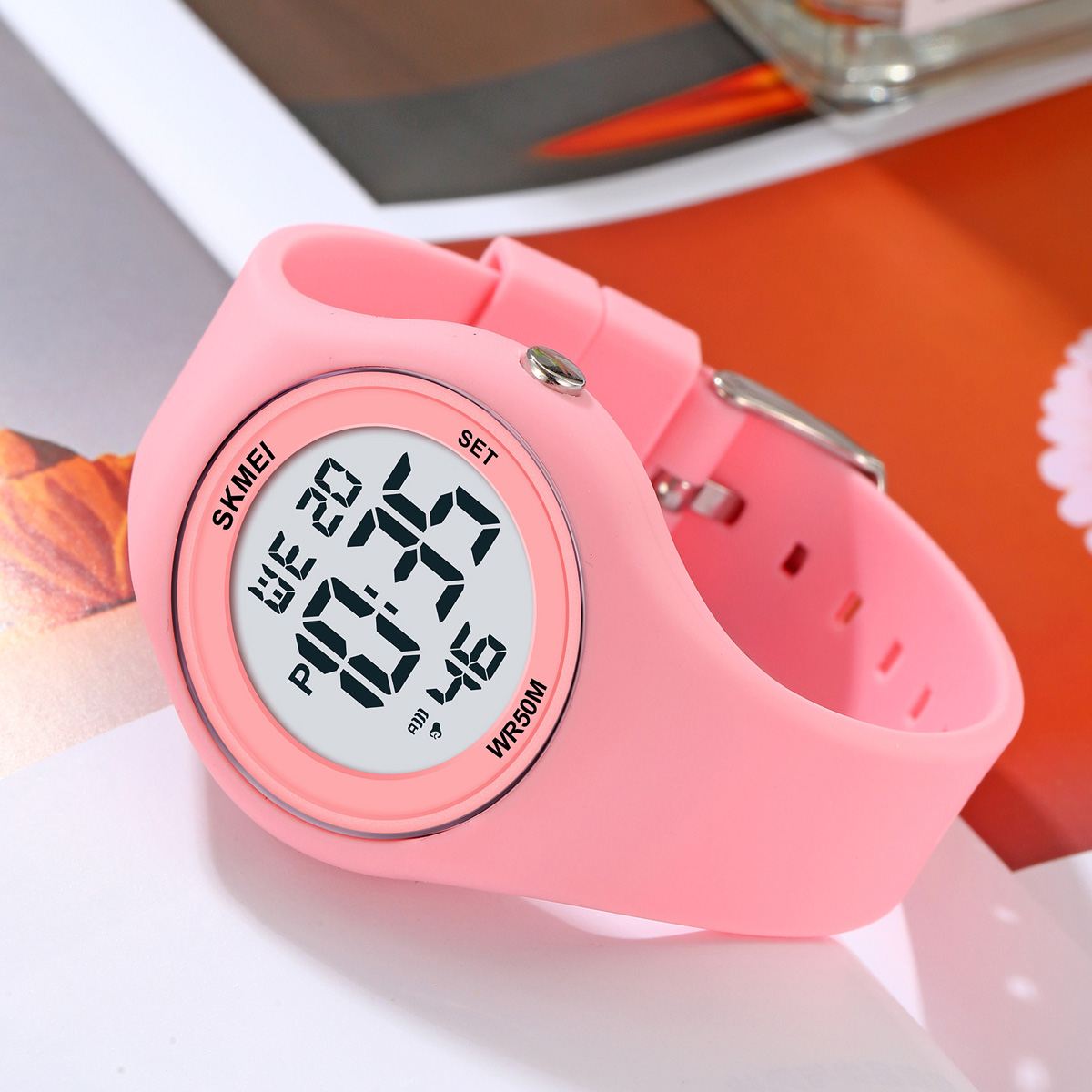 SKMEI 2317 Beautiful Guangzhou Girls Digital Watch Original Silicone Strap