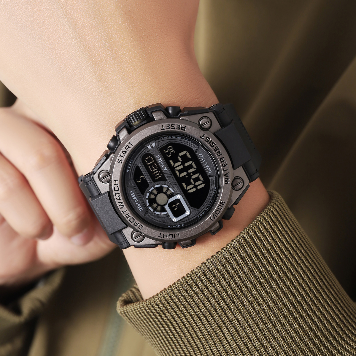 SKMEI 2318 Sport Shock Watch Alarm Wholesale Orologi Digit Wristwatch