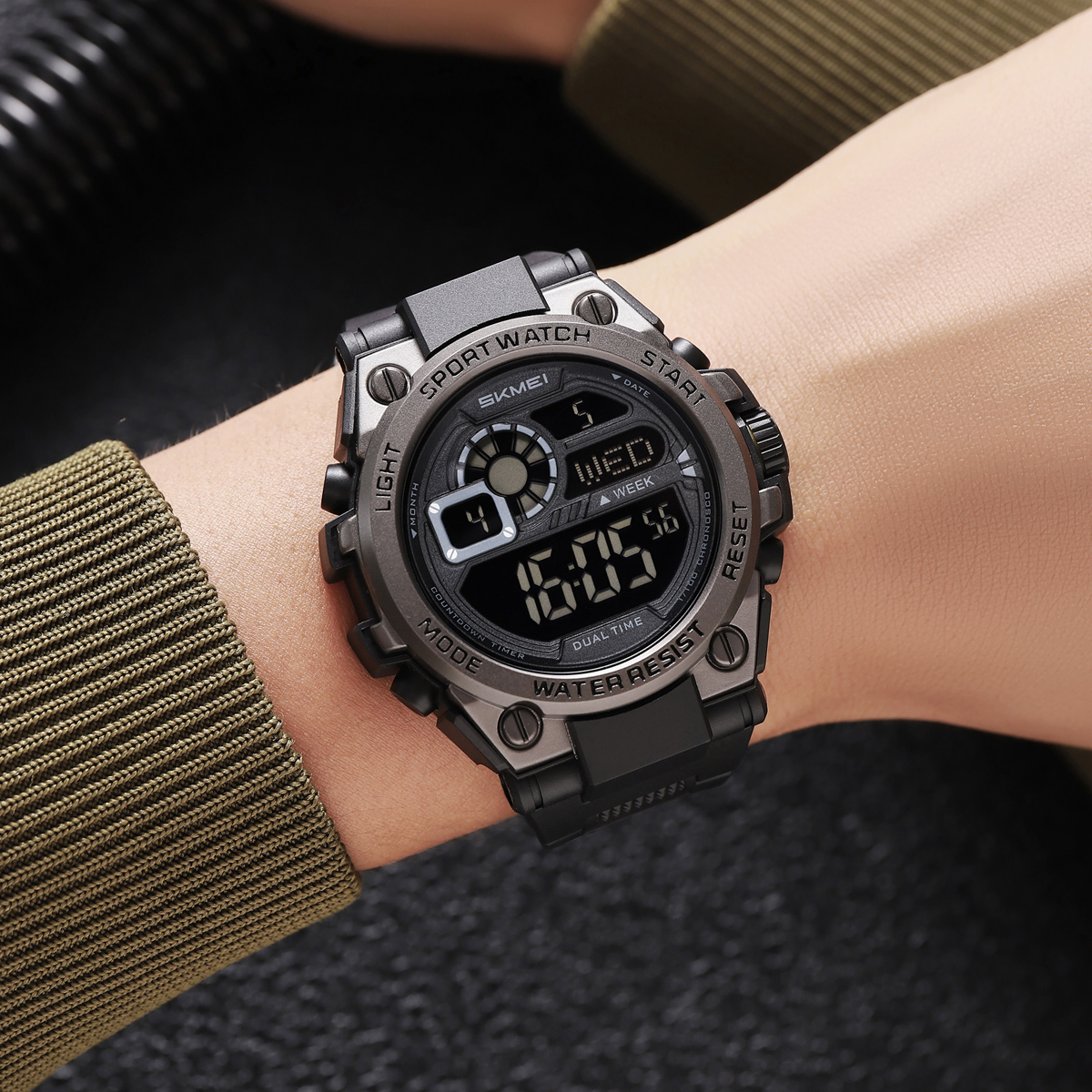 SKMEI 2318 Sport Shock Watch Alarm Wholesale Orologi Digit Wristwatch