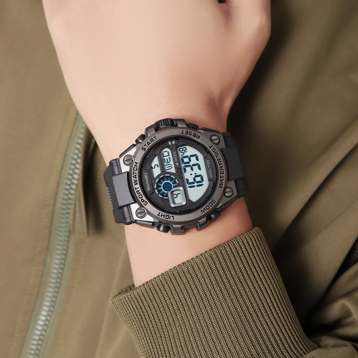 SKMEI 2318 Sport Shock Watch Alarm Wholesale Orologi Digit Wristwatch