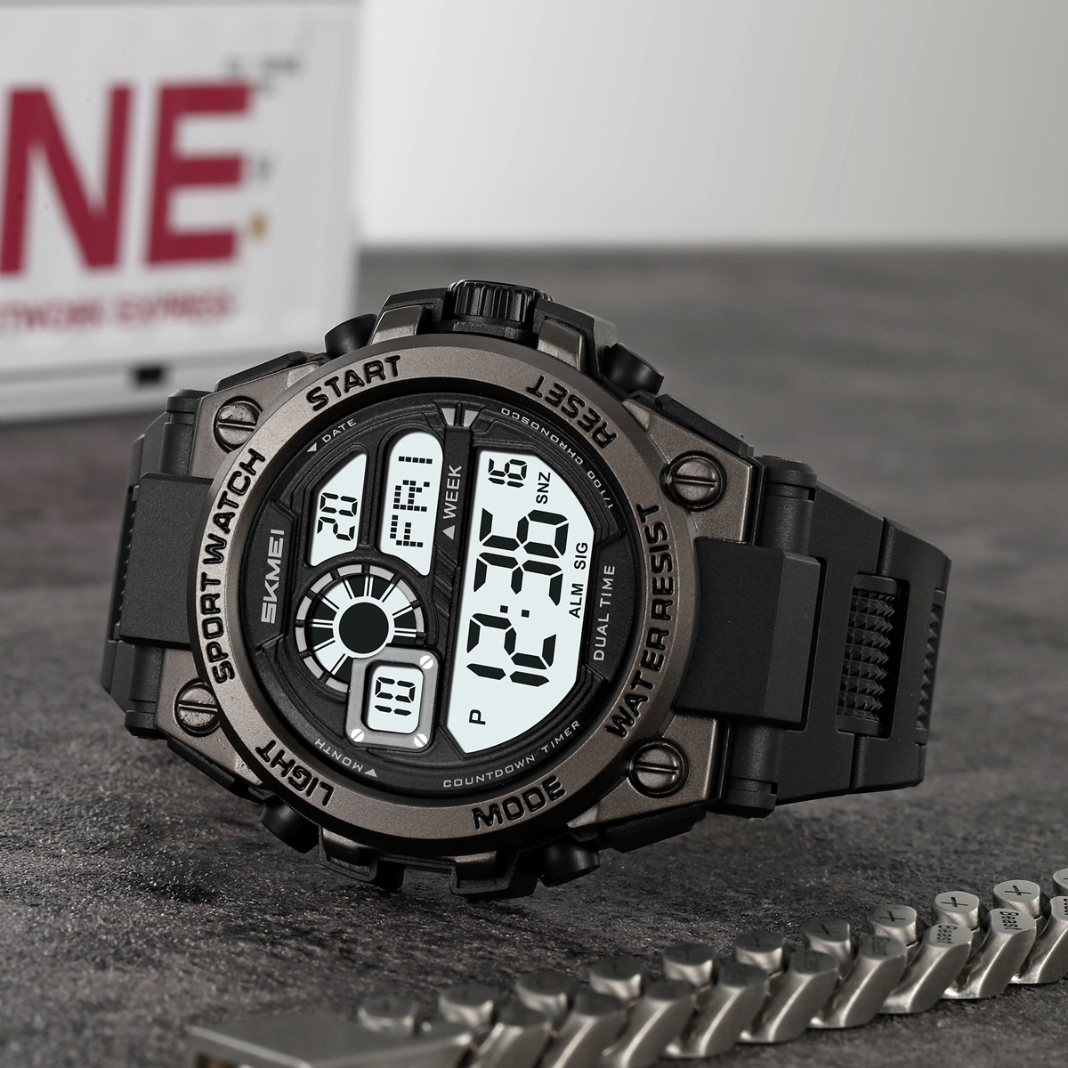 SKMEI 2318 Sport Shock Watch Alarm Wholesale Orologi Digit Wristwatch