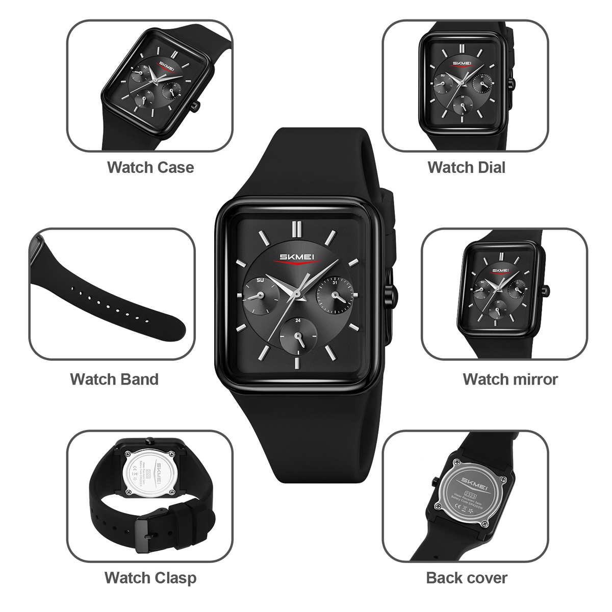  OEM Customize Logo Hot Sale Watch Brand Skmei 2323 