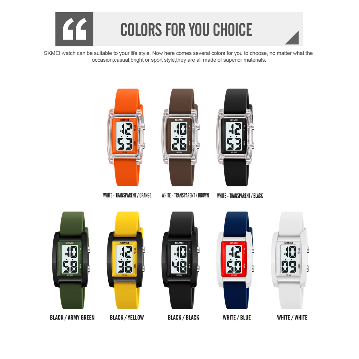 Skmei 2325 Elegant OEM Female Digital Watch