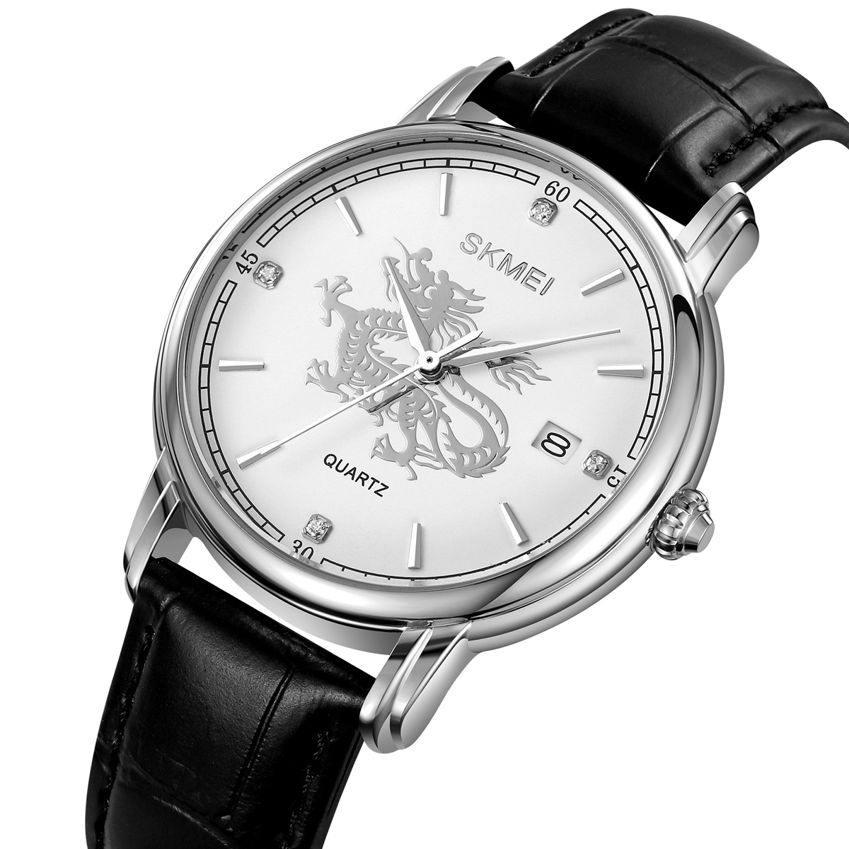 Skmei 2327  Chinese Zodiac Signs Custom logo Leather Men Watch