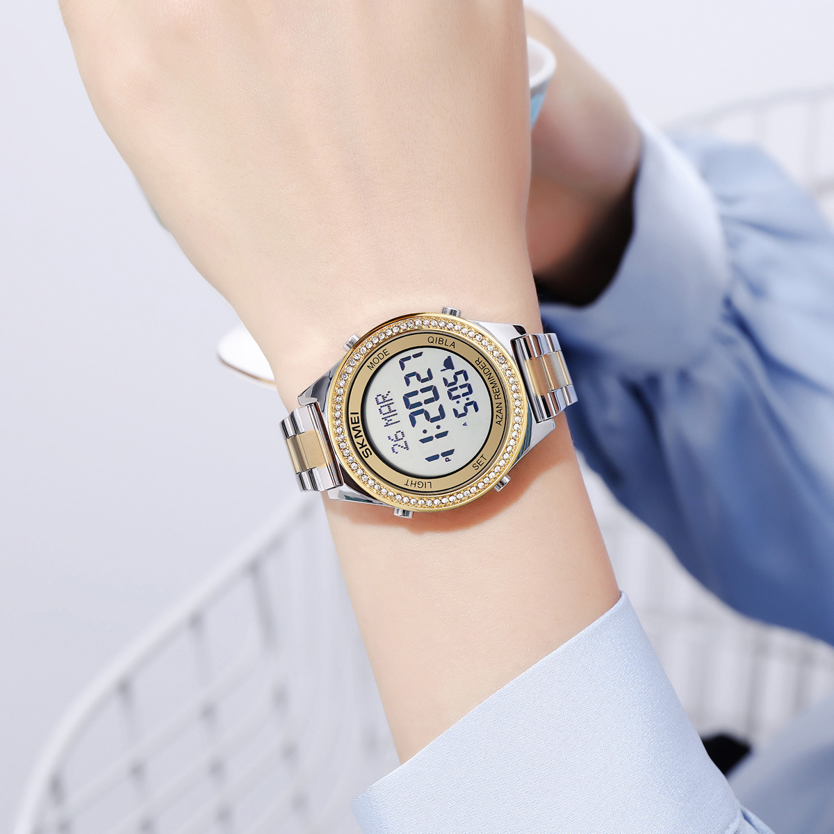 SKMEI 2330 Worship Muslim Azan Clock Watch