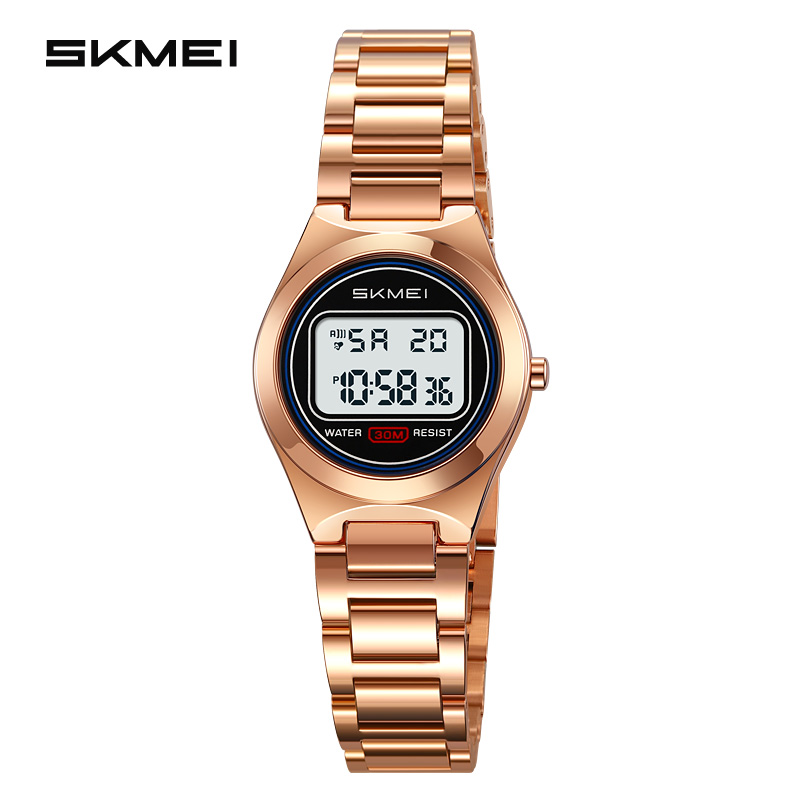 SKMEI Model 2334 Reloj Waterproof Electronic Wrist Watch Fashion Stainless Steel Band