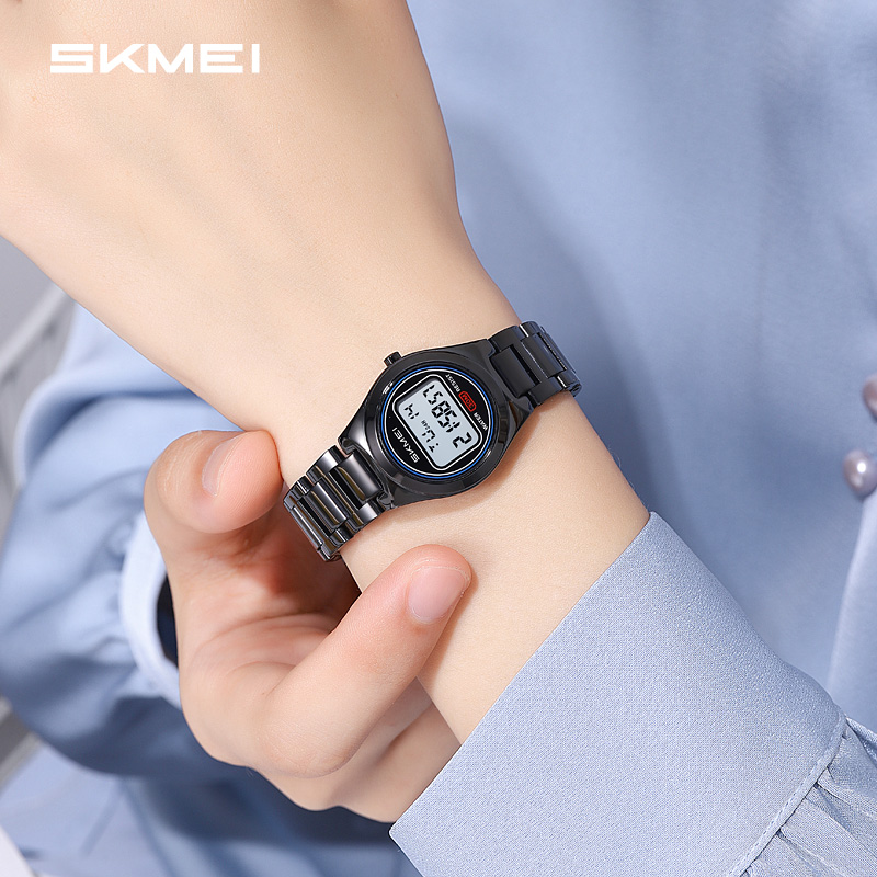 SKMEI Model 2334 Reloj Waterproof Electronic Wrist Watch Fashion Stainless Steel Band