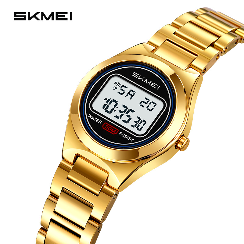 SKMEI Model 2334 Reloj Waterproof Electronic Wrist Watch Fashion Stainless Steel Band