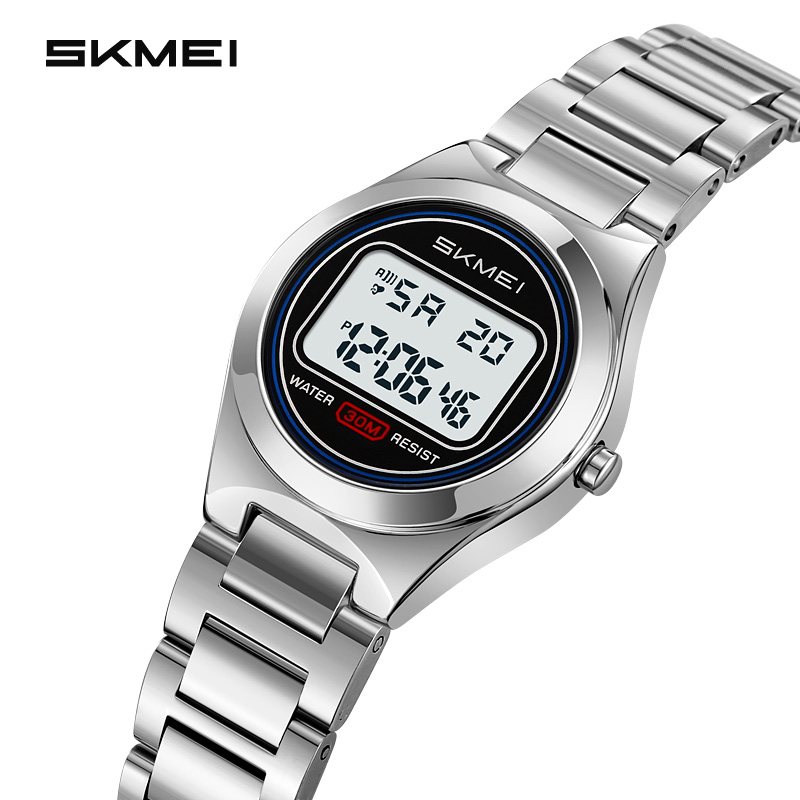 SKMEI Model 2334 Reloj Waterproof Electronic Wrist Watch Fashion Stainless Steel Band