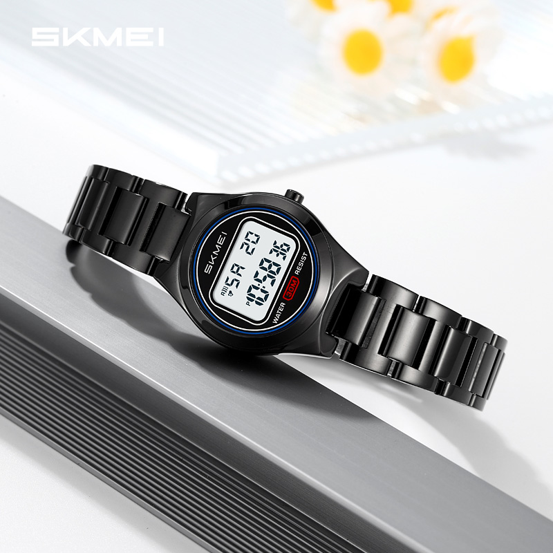 SKMEI Model 2334 Reloj Waterproof Electronic Wrist Watch Fashion Stainless Steel Band