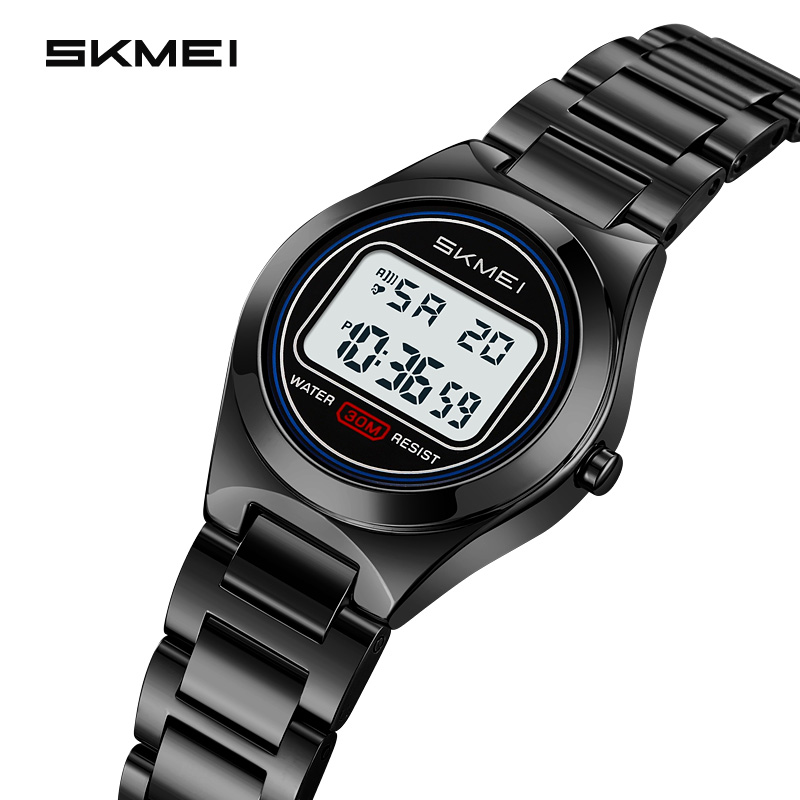 SKMEI Model 2334 Reloj Waterproof Electronic Wrist Watch Fashion Stainless Steel Band