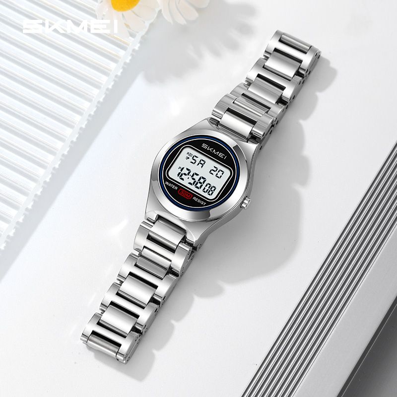 SKMEI Model 2334 Reloj Waterproof Electronic Wrist Watch Fashion Stainless Steel Band