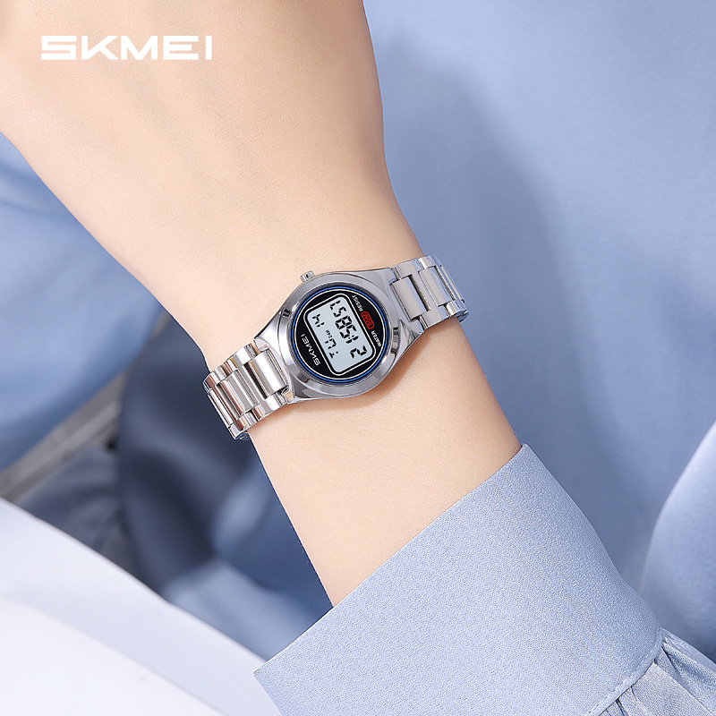 SKMEI Model 2334 Reloj Waterproof Electronic Wrist Watch Fashion Stainless Steel Band