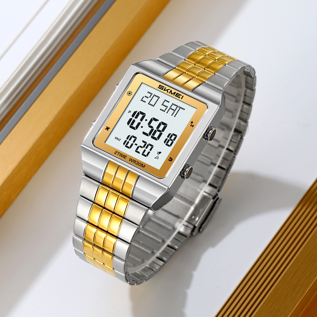 Stainless Steel Led Watch New Arrival Men Digital Watch Skmei 2335