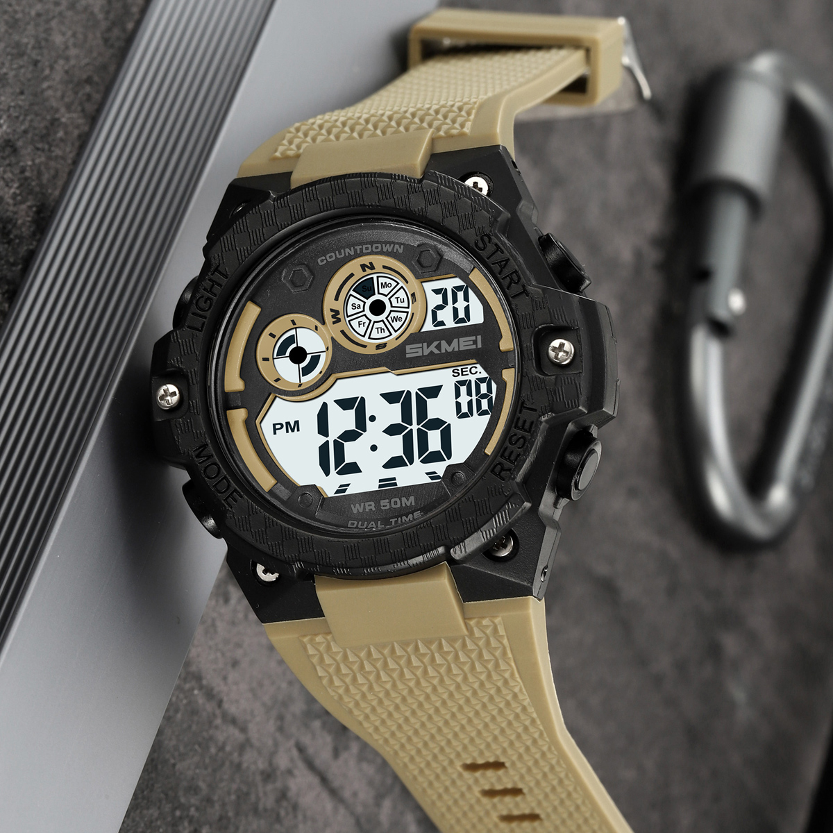 SKMEI 2337 Teenage Fashion 50m Waterproof Sport Chrono Watch 