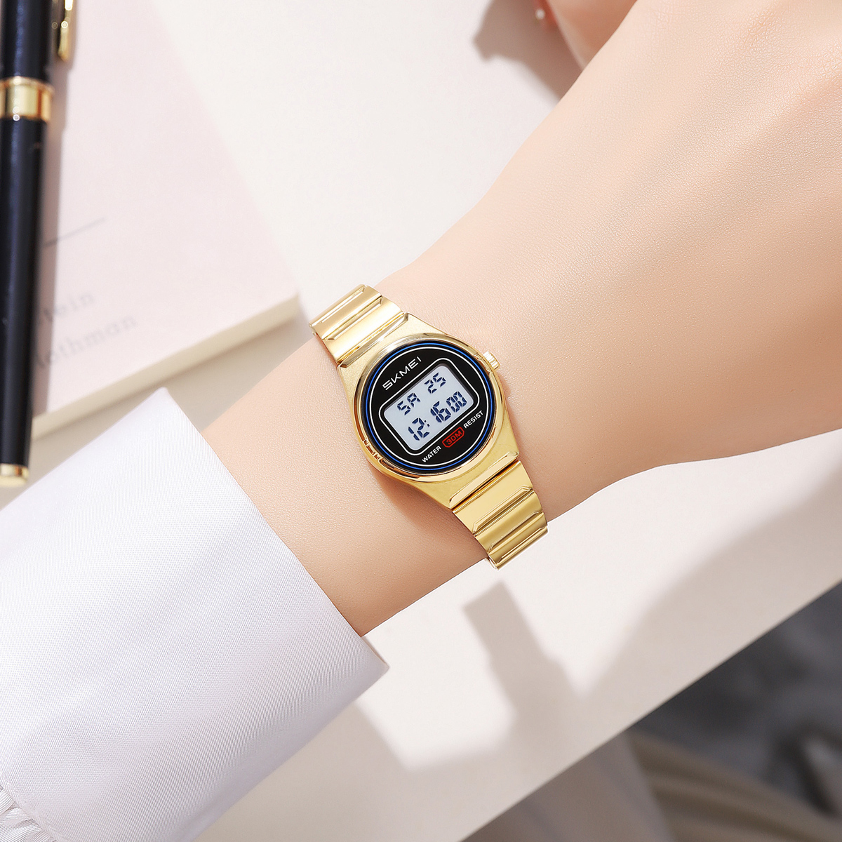 SKMEI 2338 New Model Fashion Alarm Digital Women Watch