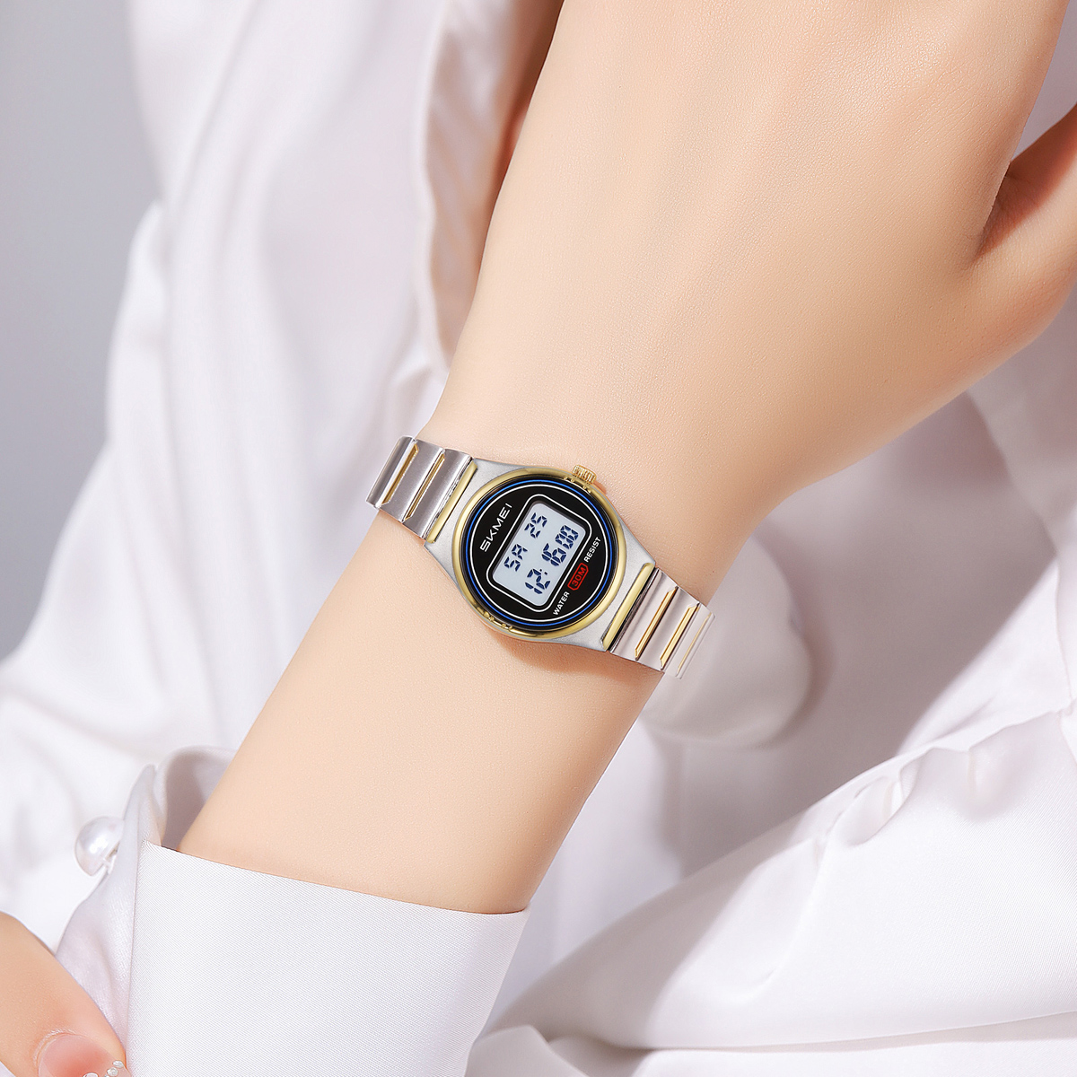 SKMEI 2338 New Model Fashion Alarm Digital Women Watch