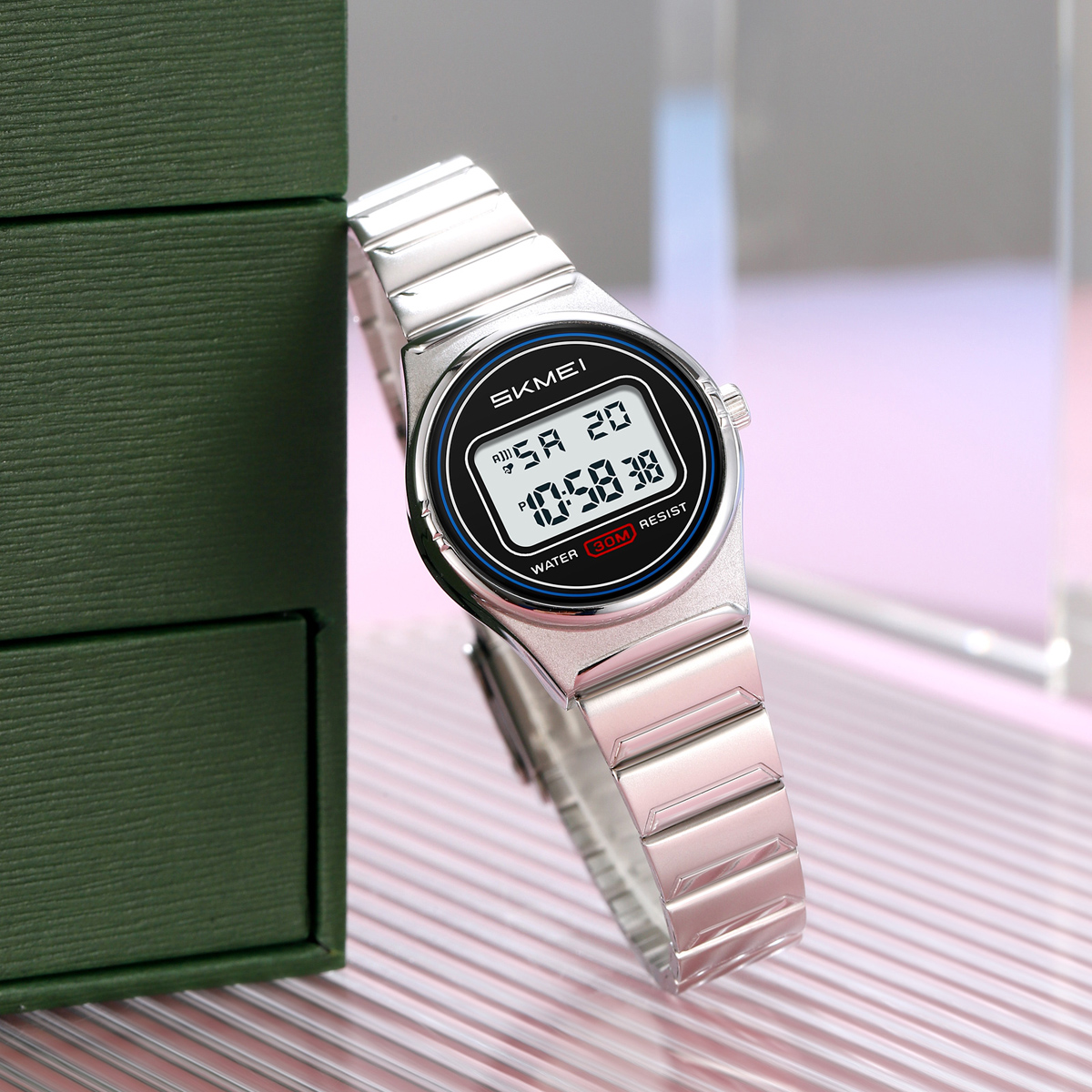 SKMEI 2338 New Model Fashion Alarm Digital Women Watch